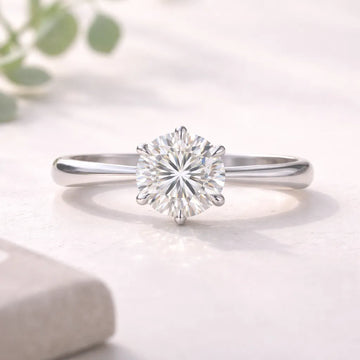 Lab-grown diamond ring sustainable and eco-friendly