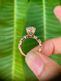 TrionzaDiamond wedding ring designed as a meaningful gift for her