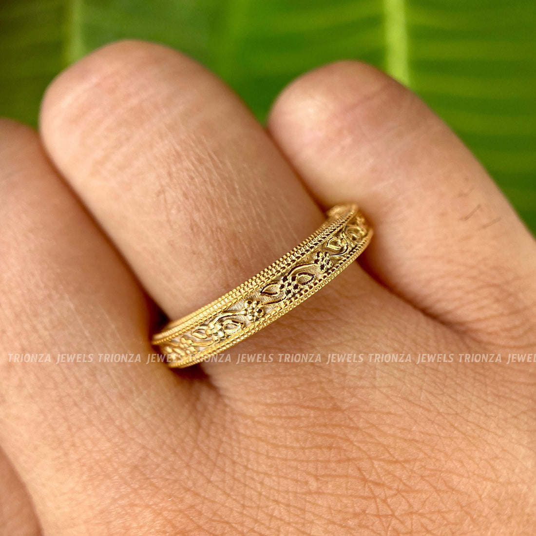14k Gold Filled Thick Stackable Ring | Simple Wedding Band
