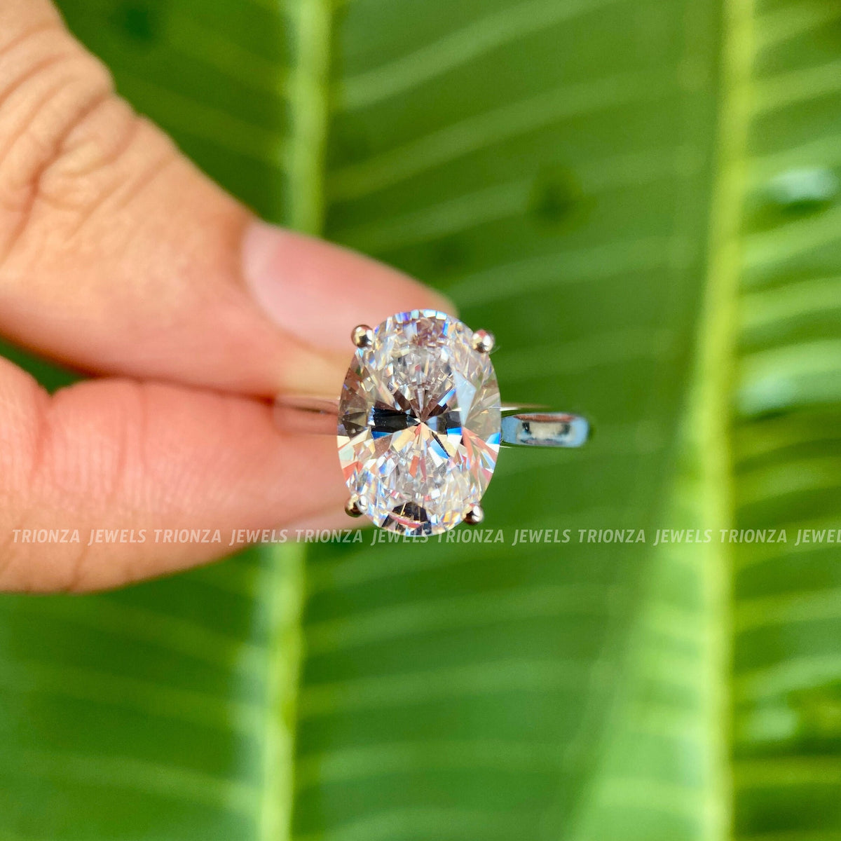 TrionzaDiamond solitaire ring designed for engagement and bridal occasions