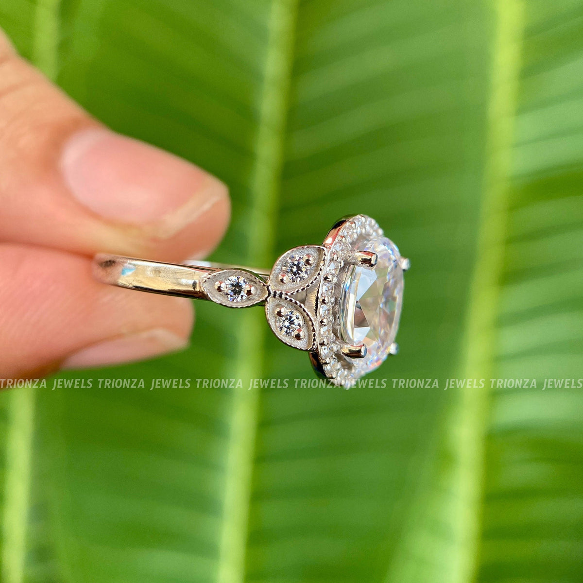 14K Solid Gold milgrain ring