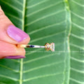 Two tone designer wedding ring crafted with a delicate band for everyday elegance