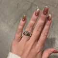 oval moissanite engagement ring
