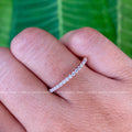 half eternity pave ring