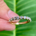 TrionzaDiamond half eternity band designed as an anniversary gift for women