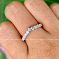 round moissanite eternity band