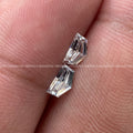 Lab grown diamond pair positioned together to highlight matching size and color