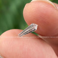 IGI acceptable lab grown shield diamond ready for use in custom engagement ring settings