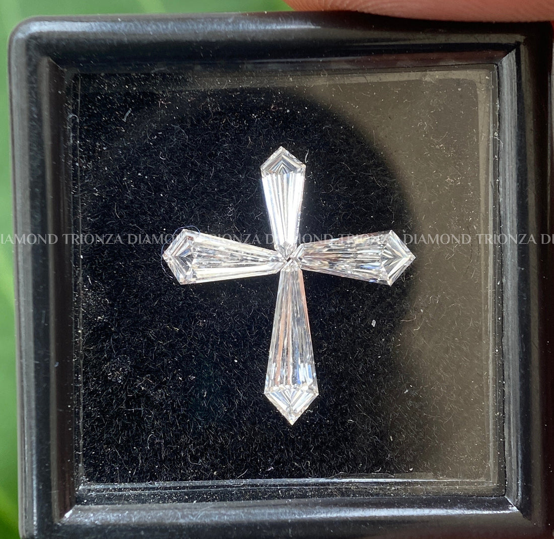 Lab Grown Diamond Cross Pendant | Christian Necklace Gift