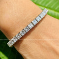 IGI certified lab grown diamond tennis bracelet handcrafted by TrionzaDiamond artisans