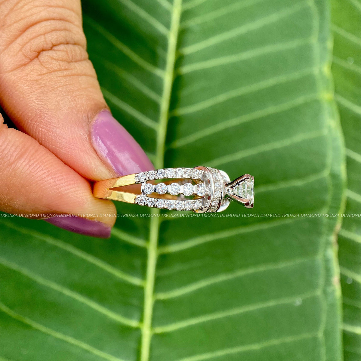 TrionzaDiamond engagement ring designed for your forever moments