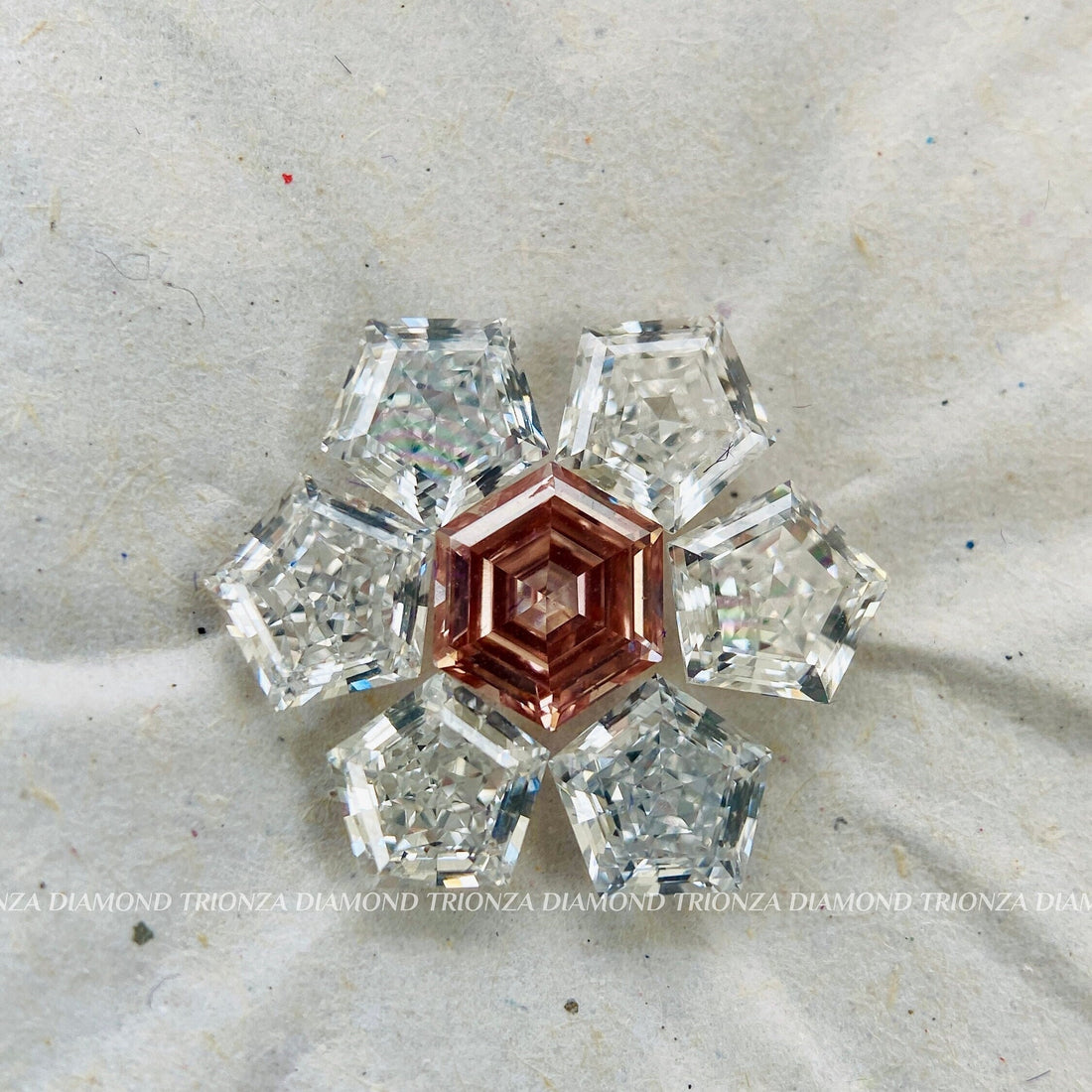 star pentagon diamond pendant
