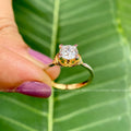IGI certified lab grown diamond set in a handmade TrionzaDiamond creation