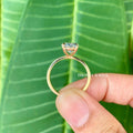 oval moissanite ring