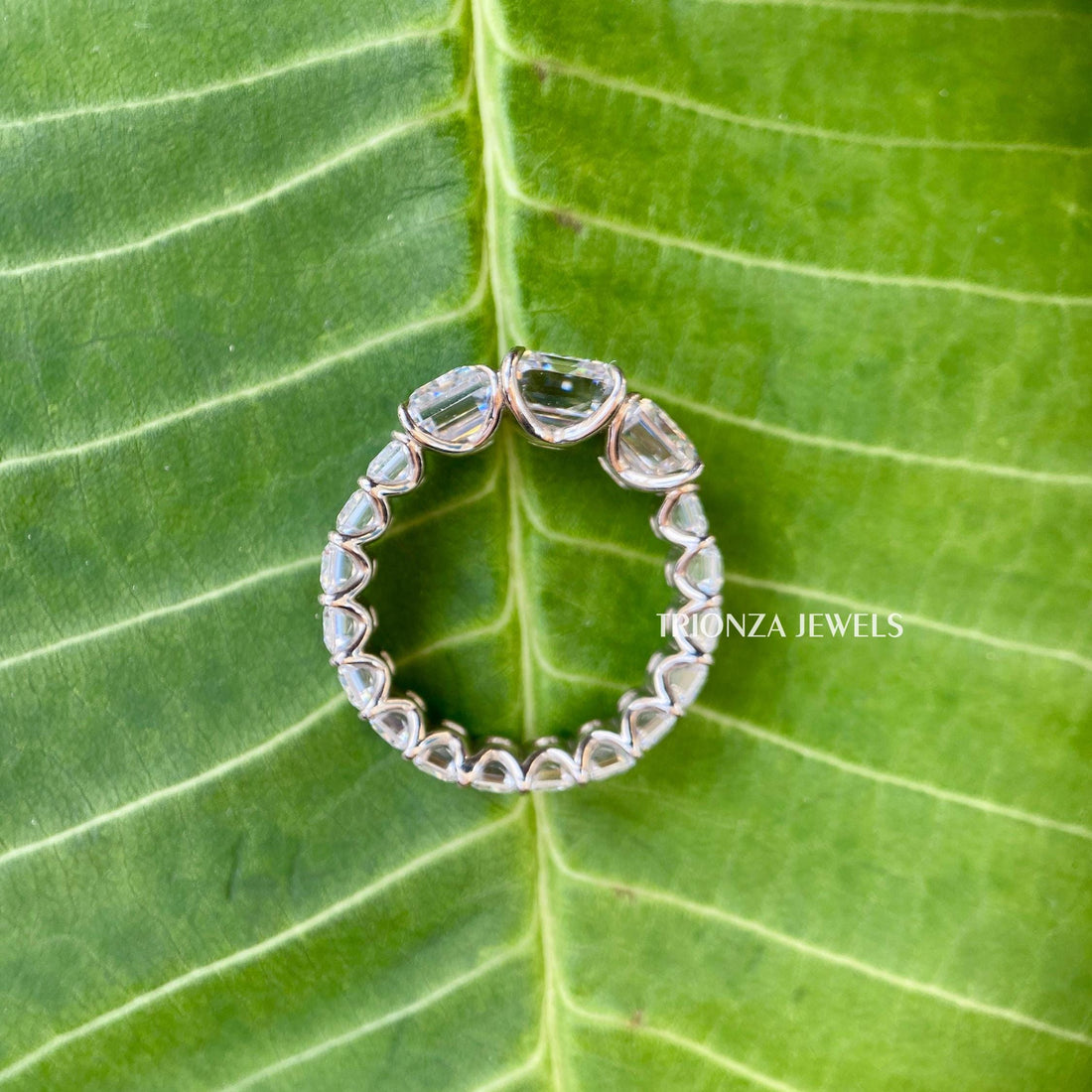 2.66CT Emerald Cut Moissanite Engagement Ring - Vintage White Gold