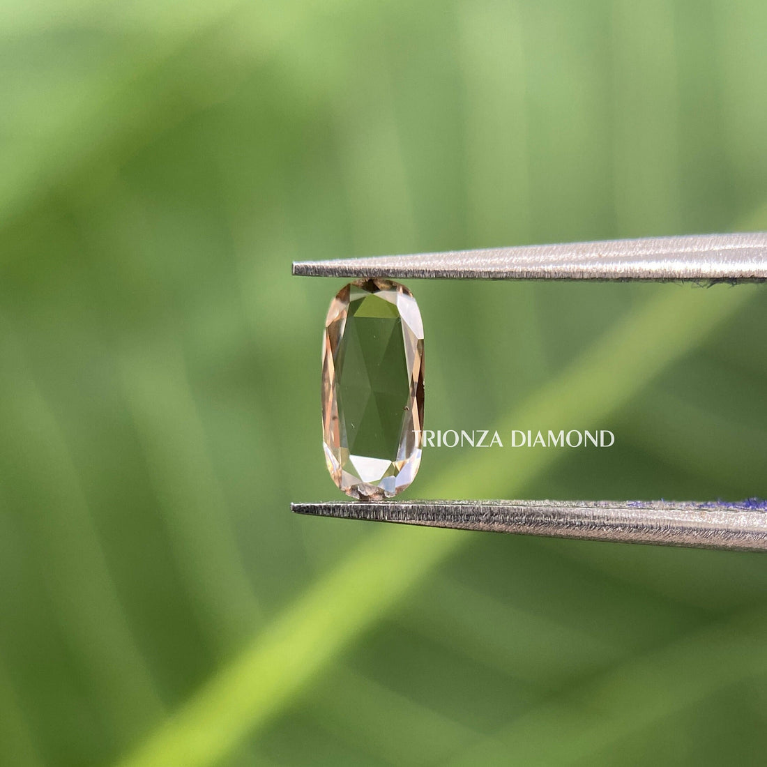 Intense Brown Elongated Oval Rose Cut Lab Diamond - 0.23 CT