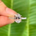 1.10 CT Oval Moissanite Engagement Ring - 6 Prong Solitaire