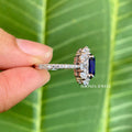3 carat oval moissanite ring