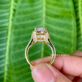 Handmade gold engagement ring crafted with excellent cut, polish, and symmetry