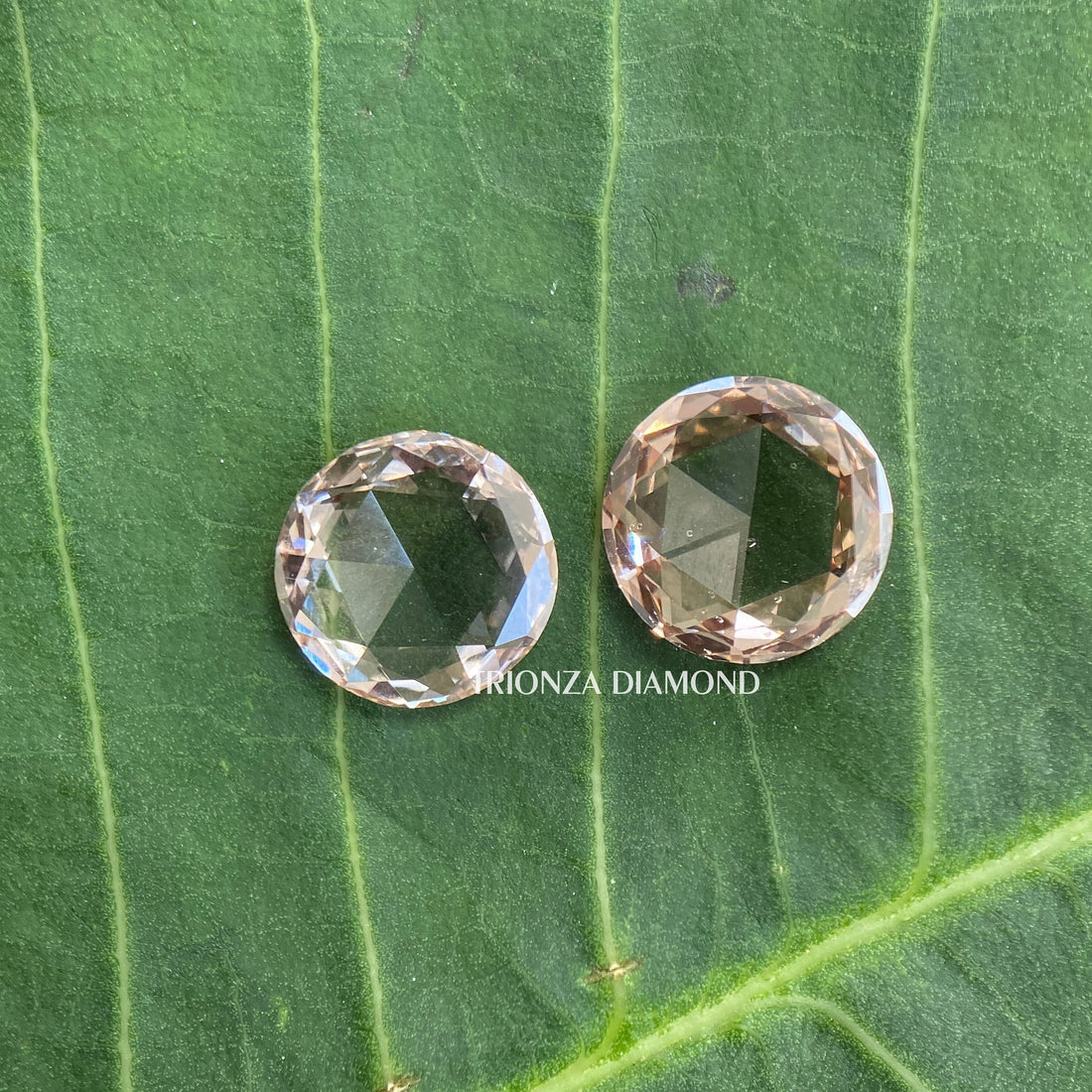 Vintage Rose Cut 3.28TCW Brown Lab Grown Diamond Engagement Ring