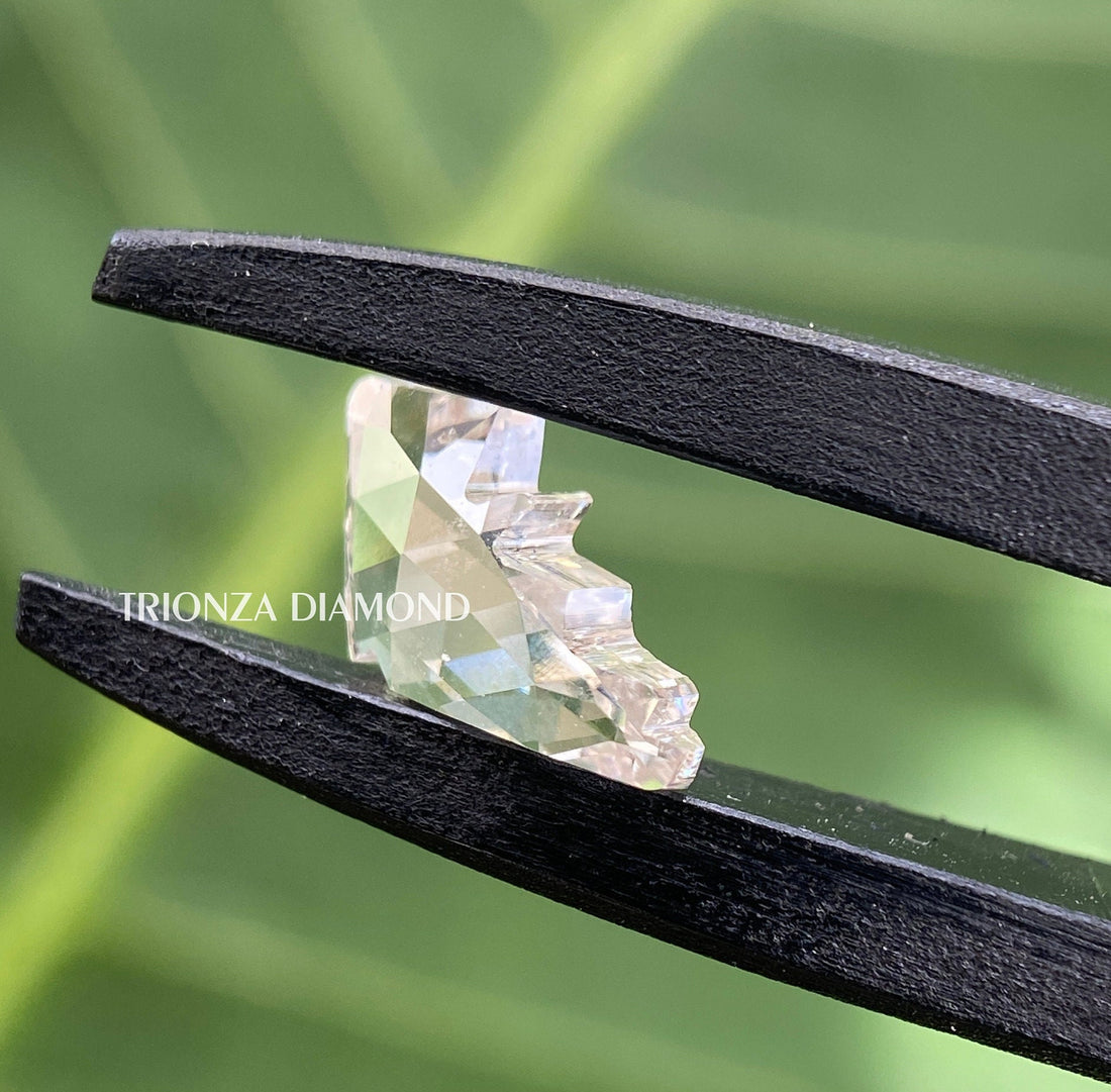 Antique Cut Lab Grown Diamond Engagement Ring | Unique Lab Created