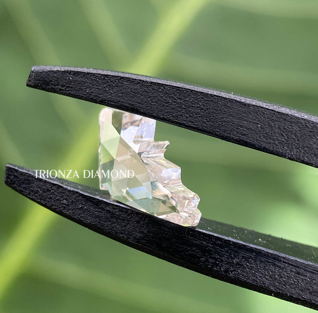antique cut lab grown diamond