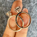 TrionzaDiamond engagement ring showcasing a handcrafted 14K gold solitaire setting