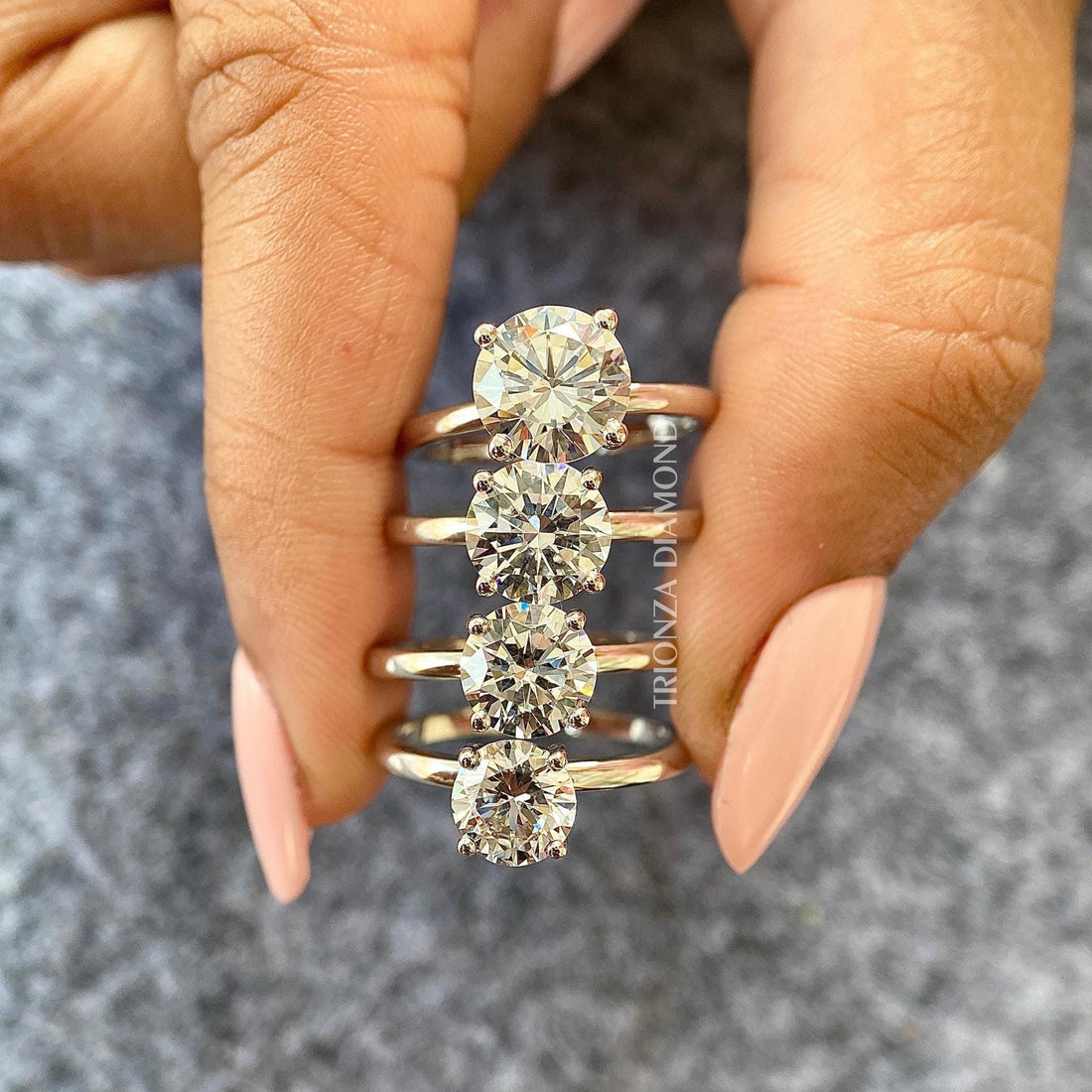 1-2.5 CT Round Lab Grown Diamond Ring | 14K Gold Solitaire IGI Cert