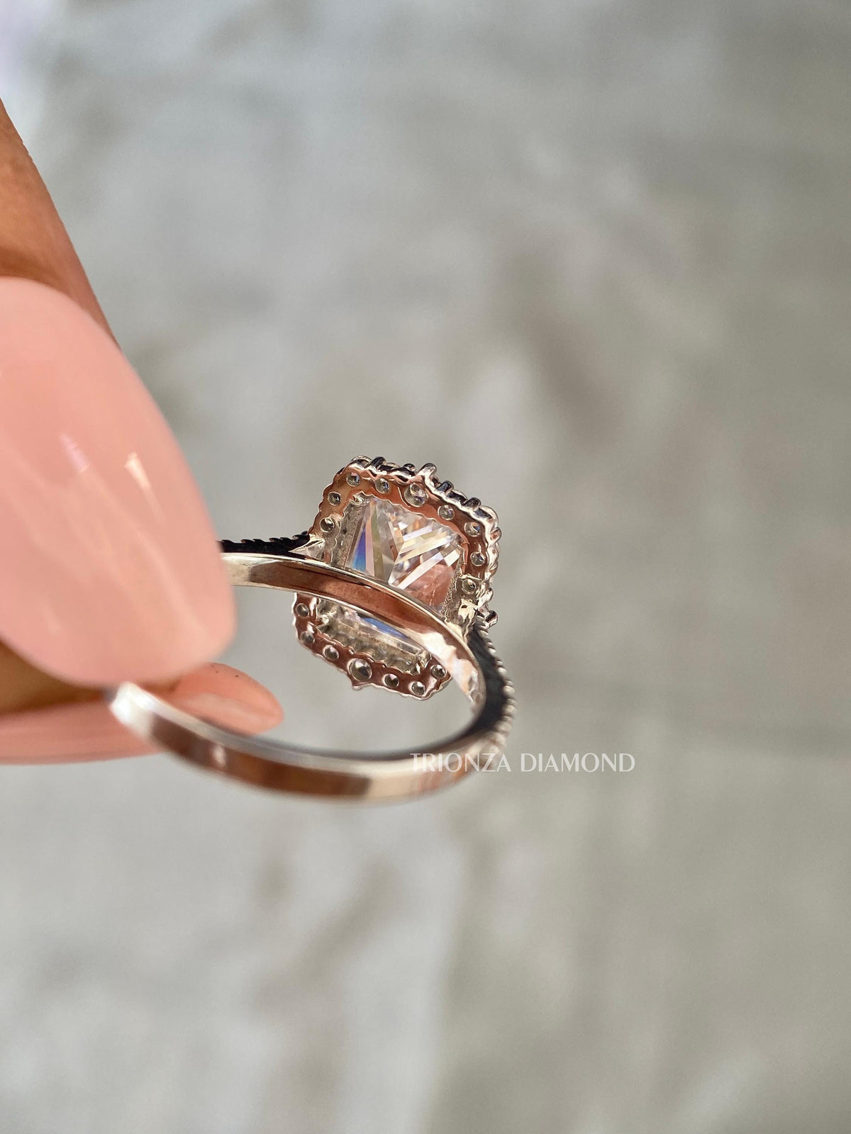 Eco-friendly conflict-free diamond ring designed as a meaningful anniversary gift for her