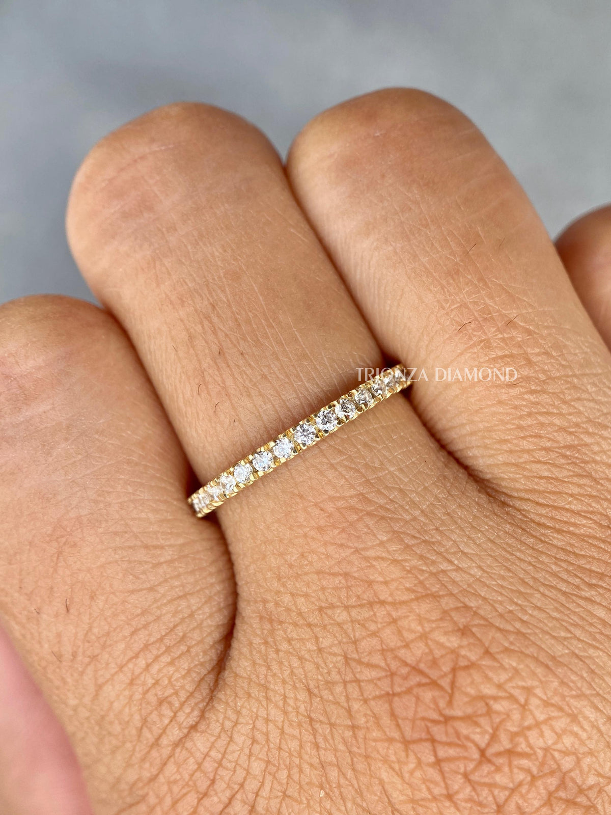 14K platinum diamond ring