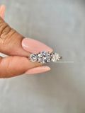 yellow gold CVD diamond ring
