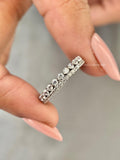 Minimalist bridal matching band designed to stack beautifully with other wedding rings