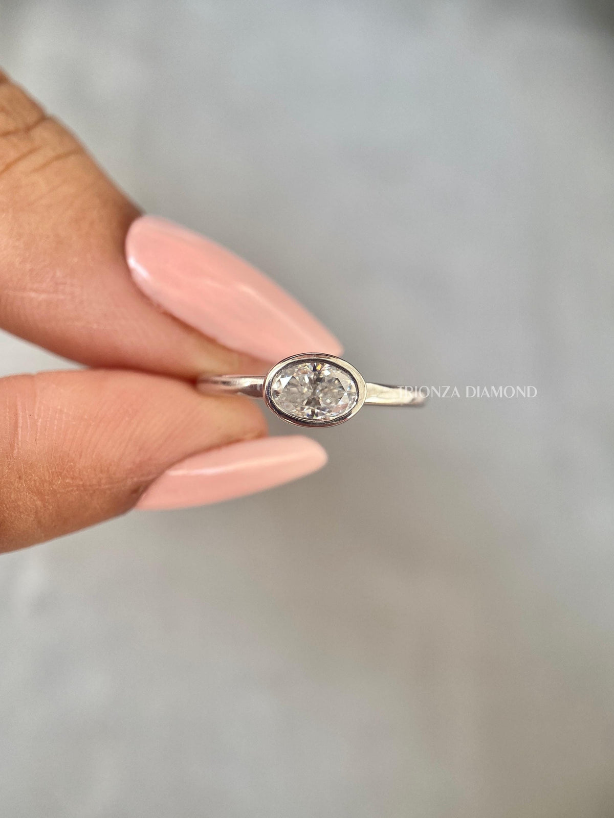 TrionzaDiamond engagement ring crafted as an eco-friendly conflict free choice