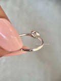 Oval diamond solitaire ring designed as an anniversary ring for women