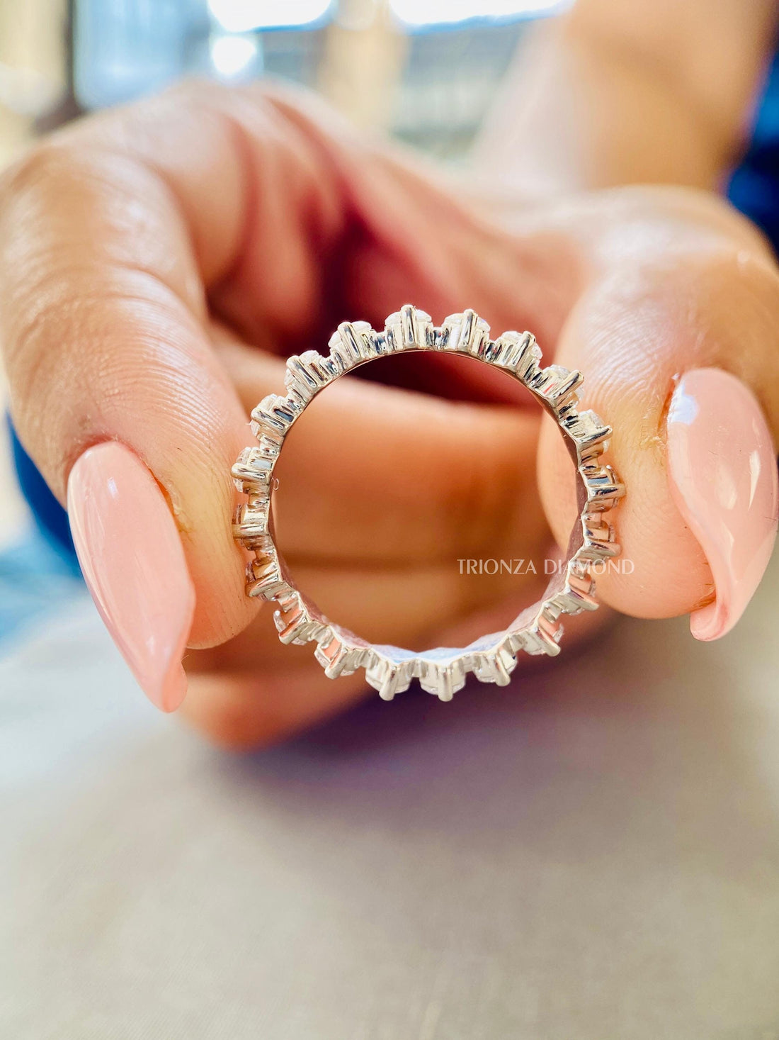 2.5MM Lab Grown Diamond Eternity Wedding & Stacking Band