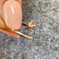 TrionzaDiamond engagement ring handcrafted for modern brides seeking an elegant proposal ring