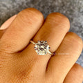 6-prong solitaire ring designed to hold the round diamond securely and elegantly