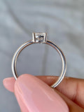 Minimalist lab diamond wedding ring shown from the side to highlight the 1.90 mm band
