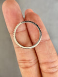 TrionzaDiamond curved wedding band crafted to complement engagement rings