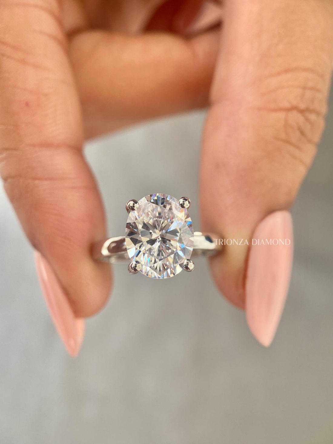 2 CT Oval Lab Grown Diamond Hidden Halo Engagement & Anniversary Ring