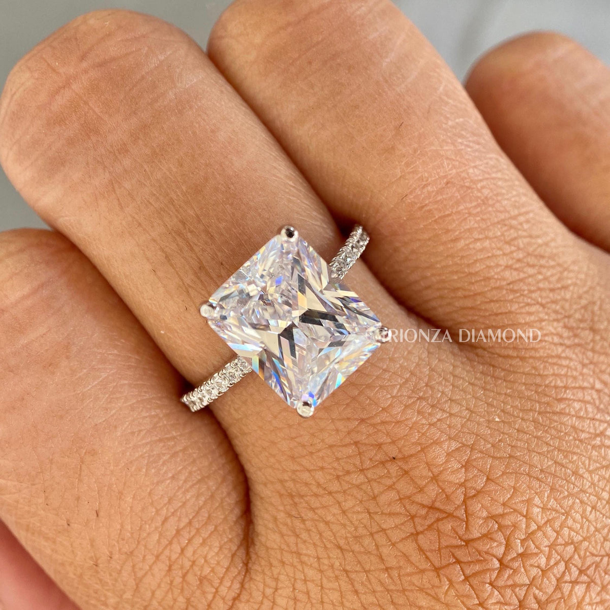 IGI certified lab grown diamond set in a handmade TrionzaDiamond creation