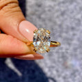 minimalist oval engagement ring