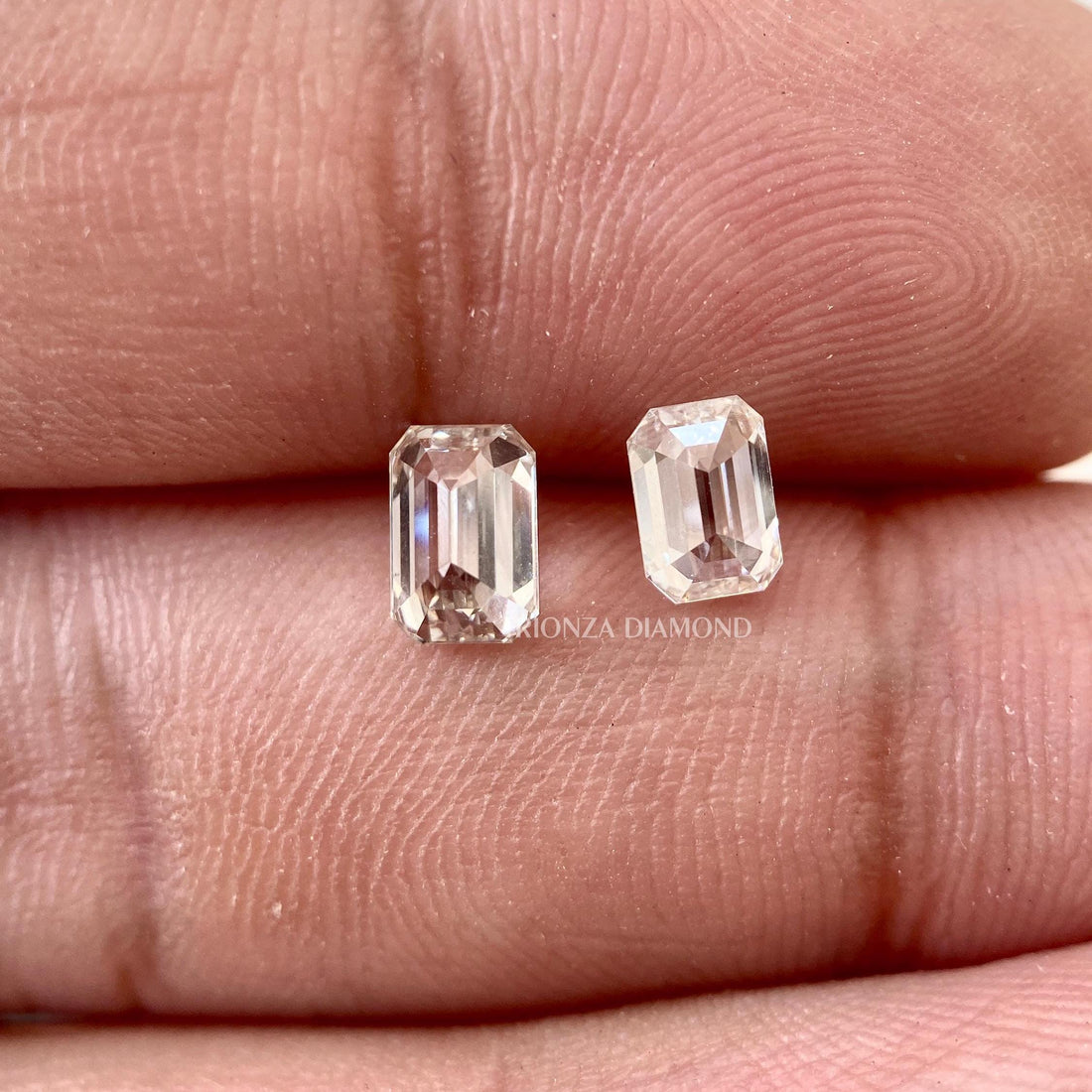 Emerald Cut Lab Grown Diamond 0.50-0.75CT F/VS1 IGI Certified