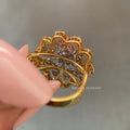 Diamond proposal ring crafted from 100 percent pure lab grown diamonds