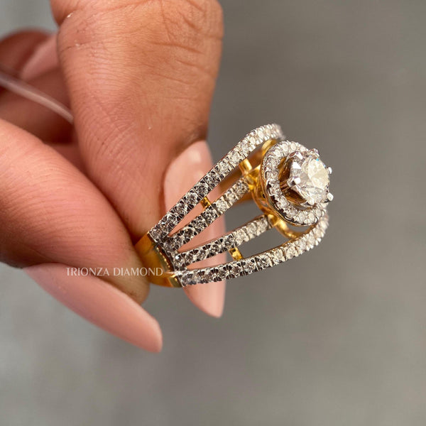 0.50 CT Round Lab Grown Diamond Wedding & Engagement Ring D/VVS1