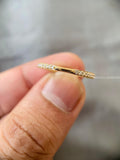 Eternity lab grown diamond pave wedding band crafted in 14K platinum for stacking