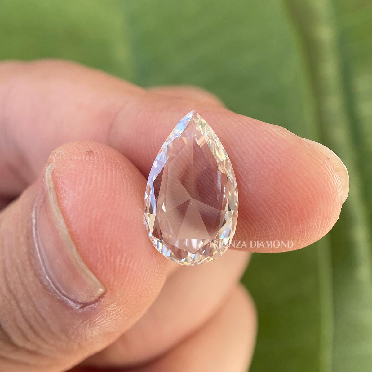pear rose cut diamond