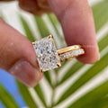 3/4 eternity wedding band