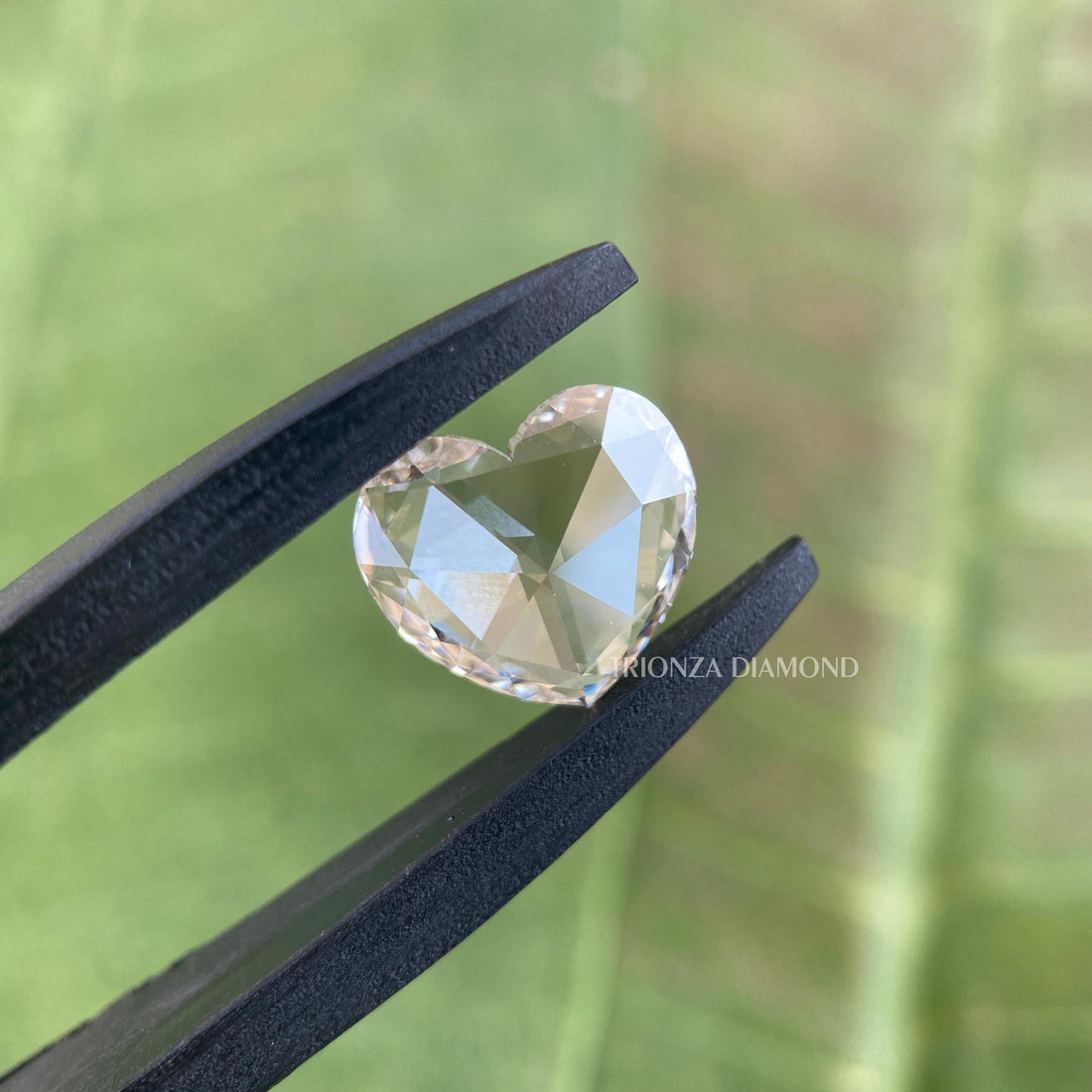 1.80CT Heart Rose Cut Lab Grown Diamond - Vintage Engagement Ring