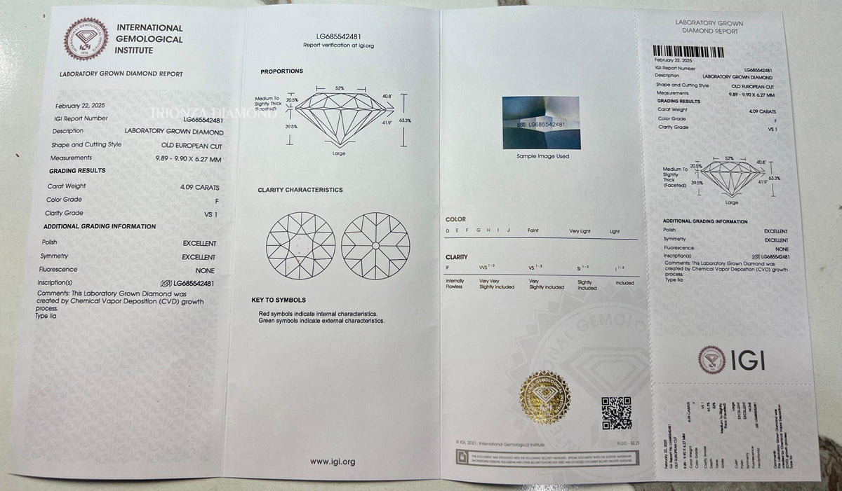 Lab grown CVD diamond presented as a gift option for custom jewelry designs